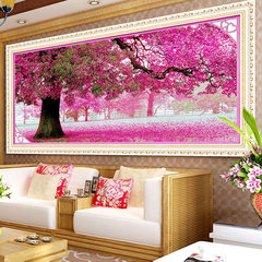 The new cross stitch first place wedding cross embroidery painting landscape series romantic bedroom living room a tree More than 30% 189x85 cm large [thread] line
