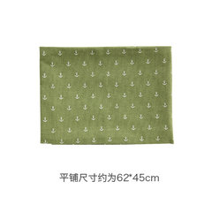 Cover Japanese cotton and linen cloth art table mat tea cloth cloth napkin thermal food mat photo shoot cloth green anchor