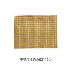 Cover Japanese cotton and linen cloth art table mat tea cloth cloth napkin heat insulation food mat take photos of the yellow cloth
