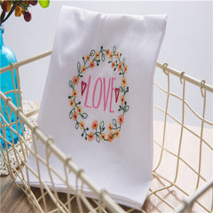 Jin year. Prada embroidery cotton cloth cloth mat water Western-style food kitchen towel mat coaster LOVE true love 70*70cm