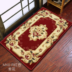 A dog pad foot into the door mat mat mat European bathmats hall kitchen mats MX01 60× 90CM MX01R red flowers