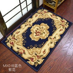 A dog pad foot into the door mat mat mat European bathmats hall kitchen mats MX01 60× 90CM MX01B blue flowers