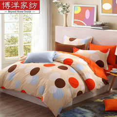 Cotton textiles suite bedding warm warm bed sheets four piece sanding - Fun pop / Reese 1.5m (5 feet) bed