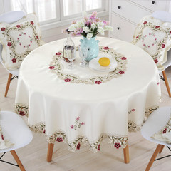 The table cloth embroidered tablecloth table cloth of American Pastoral hollow oval round chair cushion cloth a few suits Square tablecloth: 56*56cm