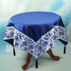 Chinese blue and white tablecloth Home Furnishing customized size table table cloth cloth round table cloth made of protection Customized do not change, take the change