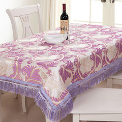 European style luxury table cloth table cloth cloth chenille jacquard cloth pastoral tassel bag mail 65+17 vertical *180cm