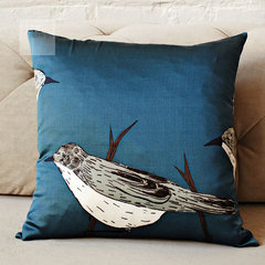 Gucci silk home soft decoration model rooms bed sofa cushion pillow covers the thorn bird Super square pillow: 55X55cm