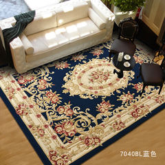 Gentleman dog, European tradition, elegant carpet, living room, coffee table blanket, bedroom study, sofa chair, home carpet 7040 40× 60CM 7040BL blue