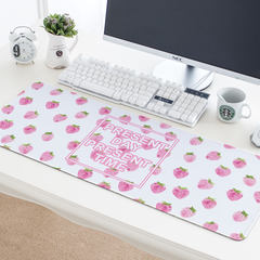 Fruit large thick seam encryption anti skid mouse pad desk pad pad pad notebook keyboard Mouse pad - Strawberry [size 30x78]