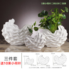 Kitchen decoration TV cabinet shoe Decor bedroom living room shelf display cabinet Home Furnishing modern products Three pieces of waves send 10 beams of lotus leaves
