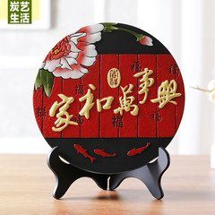 Creative ornaments jewelry Home Furnishing modern Chinese style living room bedroom cabinet porch Decor activity carving crafts Red and 218/ gift box
