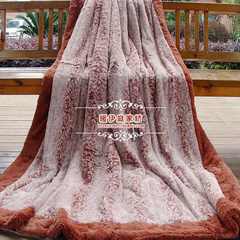 The wedding gift blanket Shanghai Haixin super soft velvet blanket Otsu day thickening raschel blanket 2*2.4m 220x240cm (thickening) Snow leopard Brown