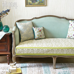 Crayon sent American Pastoral anti-skid sofa sofa cushion cushion jacquard fabric summer air cushion pad window 40*40