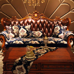 |eto | European home easy Amoy sofa cushion fabric gorgeous four chenille jacquard cushion combination 80*80cm