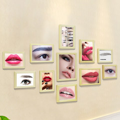 Semi permanent makeup eyebrow lip Korean photo wall photo wall decoration tattoo beauty salon free photo Log color