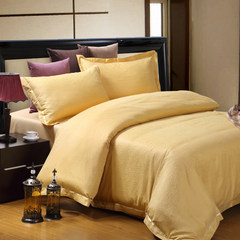 Simple hotel solid four 60s Satin Jacquard bedspread bedding Suite Yan Rushunhua 1.5m (5 feet) bed
