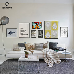 Dancing zebra, Nordic modern minimalist photo, wall combination painting, living room sofa decoration painting, hanging picture, box painting All black frame