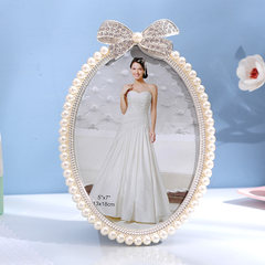 欧式创意相框摆台复古6寸7寸像框田园韩式婚纱照相片框白色画框 6寸/7寸 一对