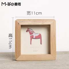The Nordic children photo desk creative Home Furnishing small ornaments gift wooden 6 inch 7 inch photo frame. 150x180cm Pink Mini frame