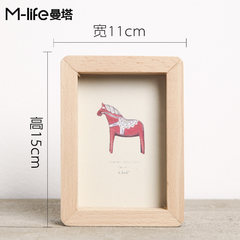 The Nordic children photo desk creative Home Furnishing small ornaments gift wooden 6 inch 7 inch photo frame. 150x180cm Pink Picture frame trumpet