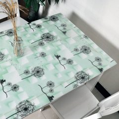 Jiayuan European Garden waterproof plastic cloth cloth disposable table cloth PVC tablecloth oil proof mat 1.5 flowers dandelion 80*80
