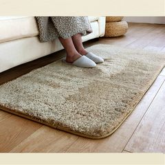 Reed environmental protection washable machine wash thickened super soft filaments, living room bedroom windows, anti slip carpet mat 40× 60CM