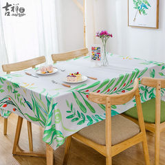 Auspicious family lotus cloth art table, table cloth, tea table, rural rectangular simple modern small fresh table mat Tablecloth full Back towel 67*78