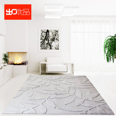 [export superior products] simple modern bedroom living room carpet full paved with bedside mats, home leaves polyester carpet 190*240CM