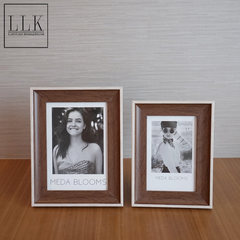 Ladylike simple modern photo frame swing frame, 6 inch 7 inch creative wall hanging picture wall painting combination 150x180cm Pink 6 inch