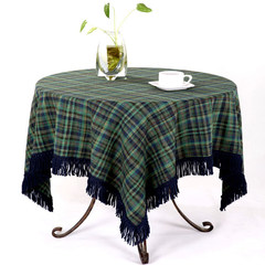 Linen cotton plaid tablecloths and the wind englon ins wind cloth tablecloth custom promotion 65+17 vertical *210cm
