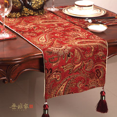 No custom European luxury fashion decoration gift table cloth dining flag flag flag bed 65+17 vertical *180cm