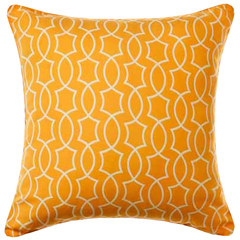 Yellow cushion pillow covers 45 square geometric print medium can be customized to the modern Home Furnishing exhibition hall decoration Large size (55*30 cm)