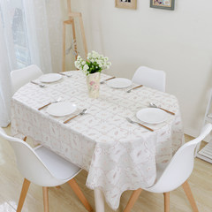 European style rural oval tablecloth, lace PVC plastic table mat, tablecloth, oval table waterproof, anti oil, anti ironing The flowers and leaves of Geka 65+17 vertical *180cm