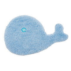 Fashion cute cartoon water washable sanitary Restroom bathroom carpet doormat mat blue creative personality Custom size please consult customer service Lovely whale