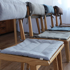 Simple Japanese chestnut cocoon stripe cushion cotton soft cushion cushion four office chair mat cloth [genuine guarantee] 45 days no reason to return
