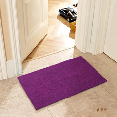 Foyer mat bathroom kitchen door anti-skid door mat carpet bedroom door in the door floor mat floor mat foot pad foot pad 40× 60CM purple velvet