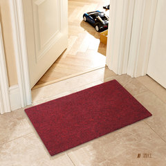 Foyer mat bathroom kitchen door anti-skid door mat carpet bedroom door in the door floor mat floor mat foot pad foot pad 40× 60CM wine red velvet