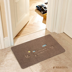 Foyer mat bathroom kitchen door anti-skid door mat carpet bedroom door in the door floor mat floor mat foot pad foot pad 40× 60CM brown holiday time