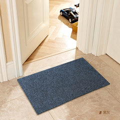 Foyer mat bathroom kitchen door anti-skid door mat carpet bedroom door in the door floor mat floor mat foot pad foot pad 40× 60CM dark grey velvet