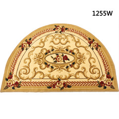 European semi circle carpet mats bedroom bed blankets the kitchen entrance hall door home mat mat bag mail Custom size please consult customer service 1255W a camel