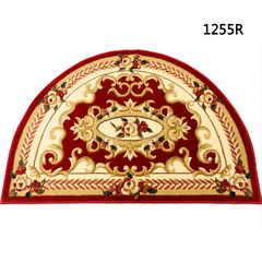 European semi circle carpet mats bedroom bed blankets the kitchen entrance hall door home mat mat bag mail Custom size please consult customer service 1255R wine red semicircle