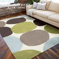 Mike Roy customized imported wool carpet, simple modern color circle, bedroom, living room, coffee mat Custom size contact customer service