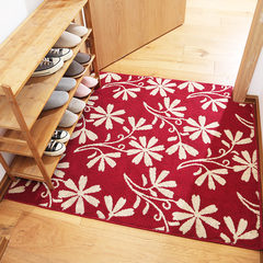 The door door mat home kitchen bathroom bedroom carpet mat mat hall absorbent mat can be customized 50*80CM With luxuriant foliage