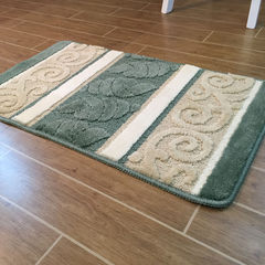 The new door mat mat mat hall porch door bathroom kitchen water antiskid mat carpet Custom size please consult customer service Green snail antiskid mat