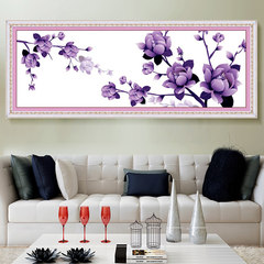 I want to put a new purple precision printing cross stitch embroidery painting a series of cross and bedroom living room SZX 30% cm 130x48 [thread] of the line
