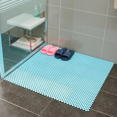 16片浴室防滑疏水地垫 洗澡淋浴塑料脚垫 浴室卫手间透气组合地垫 250MM×250MM 一套16片