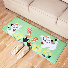 Japanese money cats soak up water and prevent slippery floor mat glass door mat kitchen carpet long bedroom bed pad foot pad 45× Play in the 120cm garden