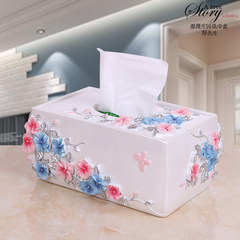 Minimalist bathroom five sets of wash sets, European style wedding toilets, bathroom accessories, bathroom products, resin sets, tissue boxes, full of Pansy white bottom.