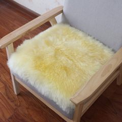 Winter pure wool cushion, dining chair cushion, office chair cushion, stool cushion, student cushion, computer chair cushion, sheep fur 40X40cm (special price)