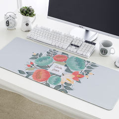 Super fresh and simple cartoon mouse pad thickening encryption overhand slip waterproof keyboard pad home office desk pad Mouse pad - aestheticism 2 [size 30x78]